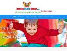 Tablet Screenshot of meridenpartyrentals.com